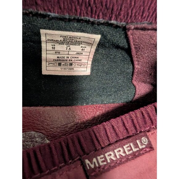 Merrell Port Royale Ballet Flats Purple Plaid Barefoot Delight J56254 Women's 10 - Picture 3 of 4